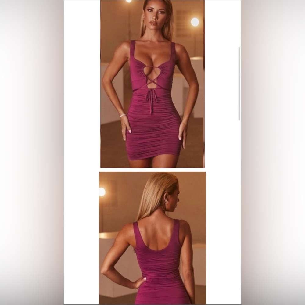 Oh Polly lace up dress